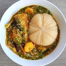 Banku with okro soup