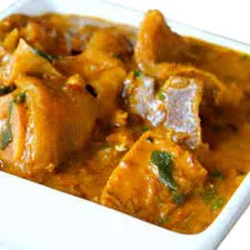 Ogbono soup with turkey or chicken