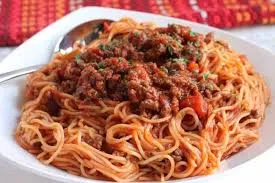 Spaghetti with beef