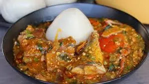 Banku with Okro soup (turkey or chicken )