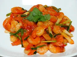 Prawns in chill sauce
