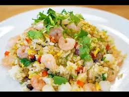 Mixed seafood fried rice