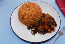 jollof with gizzard