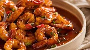 Shrimps in chill sauce