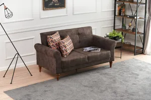 Classic Bed with Double Sofa