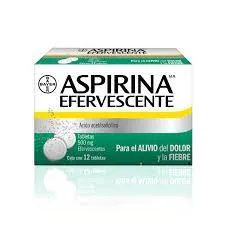ASPIRINA EFERVESCENTE ANALGÉSICO 12 TABLETAS