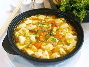 Stewed Bean Curd with Crab Meat 蟹粉豆腐