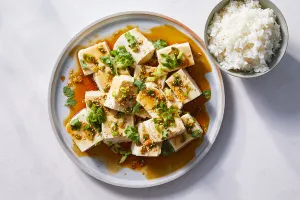 Silken Tofu w/ Soy Chili Vinaigrette