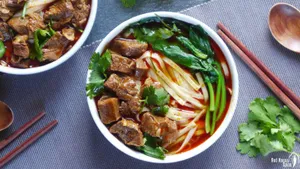 Five Spiced Braised Beef Noodle Soup 五香牛肉湯麵
