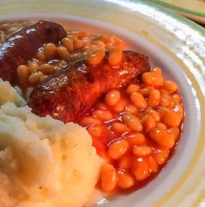Bangers, Mash and Beans