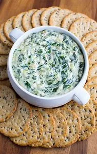 HOT SPINACH & ARTICHOKE DIP (Vt)