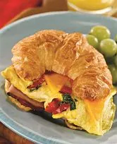 Omelette Croissant Breakfast
