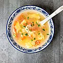 Tomato Egg Drop Soup (S)
