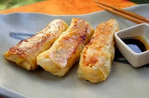 Beancurd Skin Roll with Pork and Bamboo Shoots 蠔皇鮮竹卷