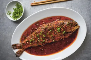 Braised Whole Fish with Spicy Bean Sauce 豆瓣魚
