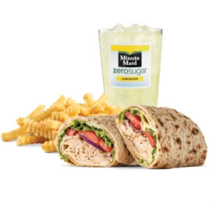 ROAST TURKEY & SWISS WRAP MEAL (L)