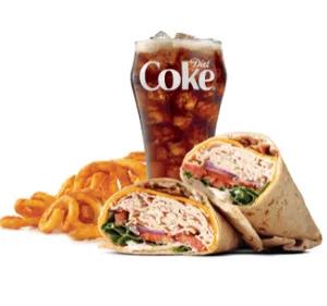 ROAST TURKEY RANCH & BACON WRAP MEAL (L)