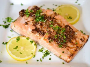 Baked Salmon Platter