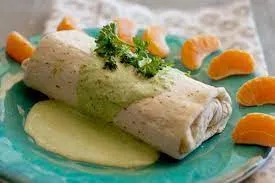 Coconut Green Curry Chicken Burrito