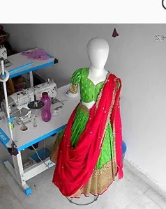 lahenga blouse green